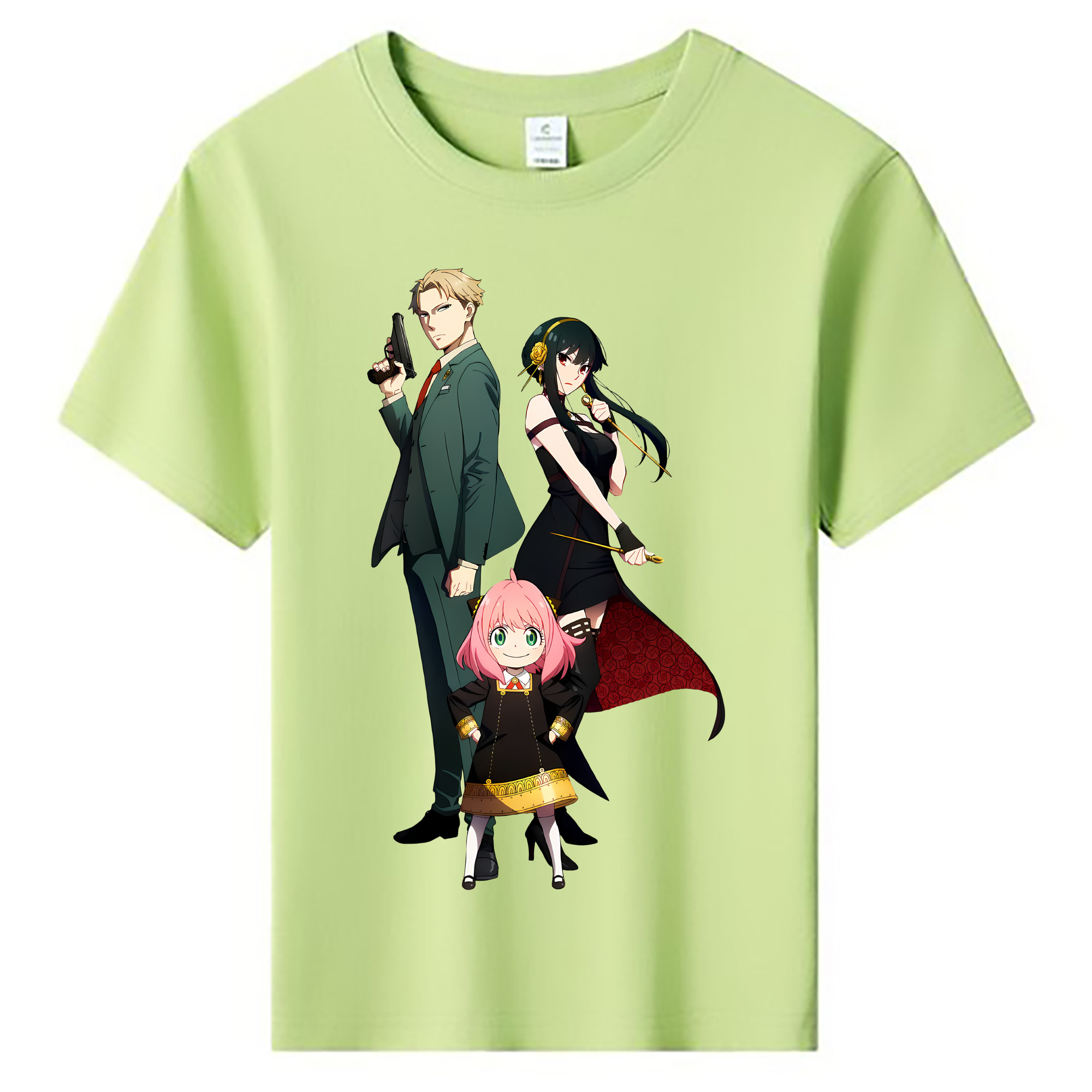 （画像用） SPY×FAMILY间谍家家酒 綿100％キッズTシャツ（フロントプリント）
